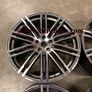21" Inch Porsche Macan Turbo Style Alloy Wheels Gunmetal polished 5x112 66.6 Image 2