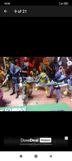 Neca TMNT collection with neca diorama
