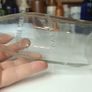 505 - Vintage Clear Glass Cork Top Collectible Decorative Cobh Milk Producers Bottle Image 2