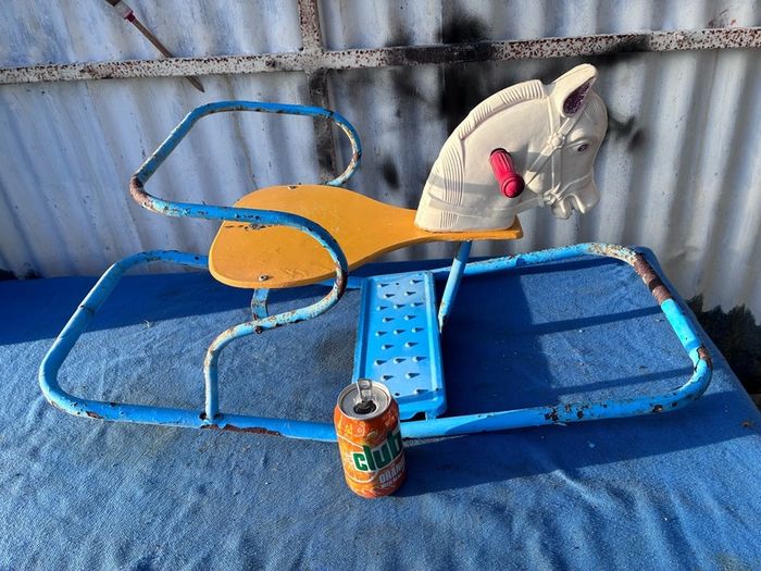 Vintage Leeway's child's rocking horse