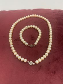 Fresh Water Pearl  Necklace Set