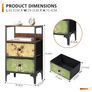 Bedside Tables set of 2,Bed Side Table for Bedroom Image 4