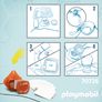 Playmobil Nose and Mouth Mask  Orange - Small Image 3