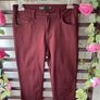 jeans burgundy straight leg jeans size 10 Dunnes stores Image 5