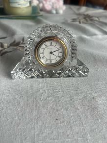 Waterford crystal small mantel clock