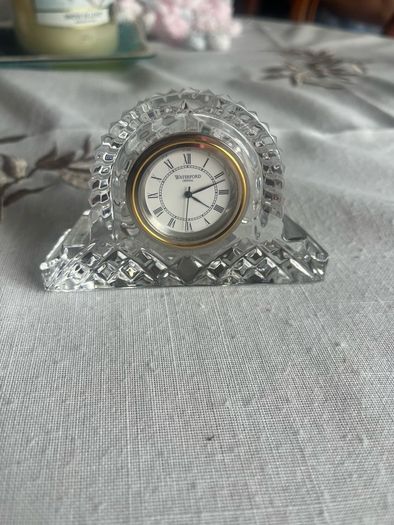 Waterford crystal small mantel clock