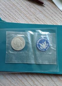 Usa Silver Dollar  &  Two  Coins