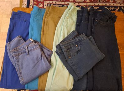 Bundle of 8 Jeans Trousers Size 12
