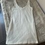 Topshop Cream Long Vest/Dress UK 10 Image 2