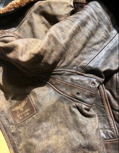Ralph Lauren Iconic G-1 Bomb Leather Jacket