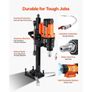 Core Drilling Machine, 20-200 mm Drilling Diameter, Stand-Mount Dry and Wet Concrete Core Drill Rig with 8 Drill Bits, 850 RPM Speed, UNC1 1/4-7 Thread, for Concrete Brick Stone, 3000W Image 6