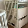 White stokke changing table Image 2