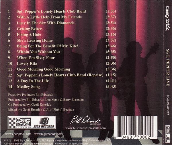Cheap Trick - Sgt. Pepper Live CD