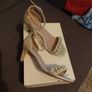NEXT low heel occasion stiletto. Size 4. Like new. Gold / pearl. Rrp 52 euro Image 4