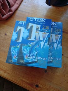 VHS blank video cassettes
