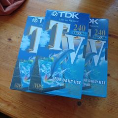 VHS blank video cassettes