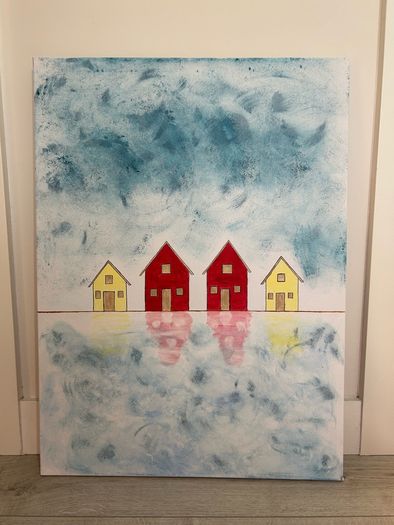Original lakeside painting