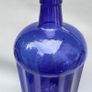 Vintage cobalt blue glass " Poison " bottle with cork stopper Image 3