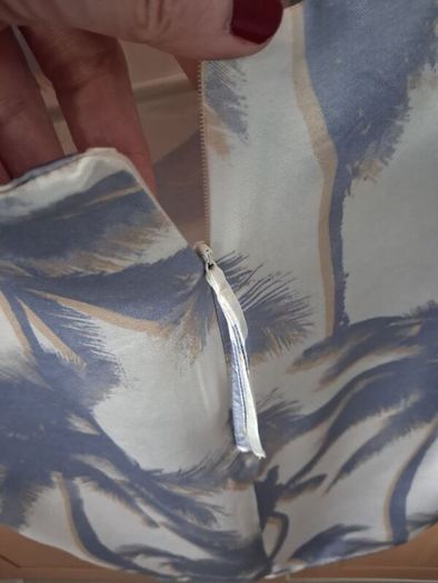 Oui Top White Blue - Fits UK 8 to 10 - New Without Tags RRP 120