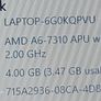HP 15.6 Inch Laptop, Model 15-ba079sa, Red, AMD A6-7310 APU with AMD Radeon R4 Graphics, 2.0GHz, 4GB Ram, 1 Terrabyte HDD, Windows 10, Microsoft Edge, Chrome Image 3