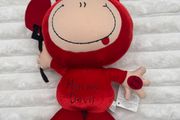 Russ Berrie Bubblegum Velvet Horny Devil Doll NOT Working Carlton Cards Please lookk at the pictures
