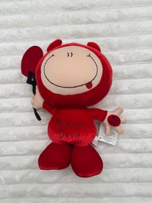 Russ Berrie Bubblegum Velvet Horny Devil Doll NOT Working Carlton Cards Please lookk at the pictures