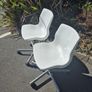 White Swivel Chairs/IKEA Snille Image 3