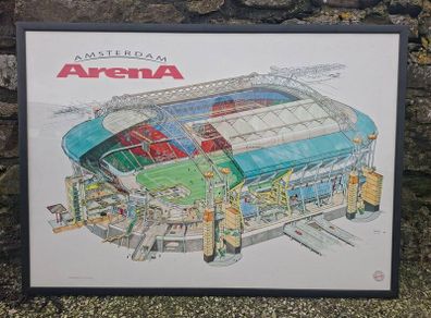 Vintage Football Memorabilia technical drawing framed print by Rudolf Das