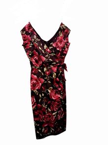 The Pretty Dress Co Rose Print Occasion Dress