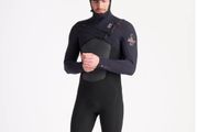C-Skins NuWave ReWired 6:5:4 Mens Chest Zip Hooded Winter Wetsuit