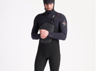 C-Skins NuWave ReWired 6:5:4 Mens Chest Zip Hooded Winter Wetsuit