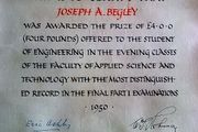 Old Irish degree and certificates.