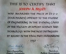 Old Irish degree and certificates.