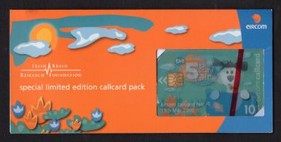 2000 Ireland Eircom Callcard Collectors Fair 2000, in aid of the Richmond Brain Research Foundation (ODS3) Call Card Used Mint