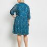SAMOON FURTHER REDUCED. . New Tunic Dress In Shades Of Turquoise,Sapphire   Blue And Black . Length is 45 Inches Image 10