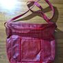 Vintage Red Leather  Handbag Image 6