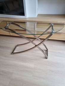 Glass console Table