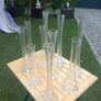 11 Art Noveau glass stem vases, bought in Vienna 70s, D18 Image 5