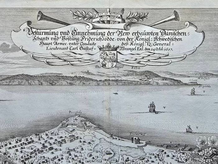3 Matthaus Merian Antique Battle Engravings  17th Century Framed Set