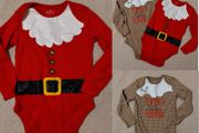 Christmas Baby Cotton bodysuits,  NEW