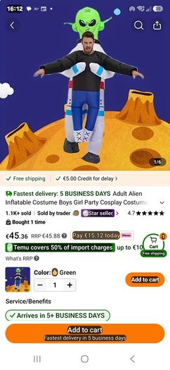 Inflatable Alien