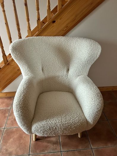 Armchair VILDSUND off-white teddy