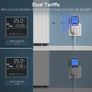 Dual Tariffs Electricity Usage Monitor Power Meter Energy UK Plug with Backlight, Maxcio Upgrade Watt Meter Power Consumption Analyzer, Voltage Amps Wattage KWH Energy Saving Meter Outlet Socket 2P Image 9