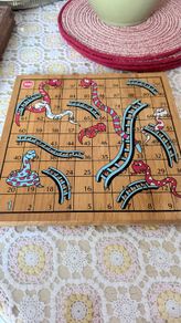 Wooden Snakes and Ladders /Ludo