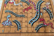 Wooden Snakes and Ladders /Ludo