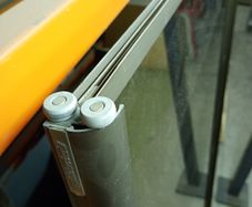 Set of sliding mirror doors