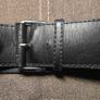 Dark brown leather belt ZARA Image 2