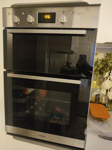 Brand New Indesit Double Oven IDD 6340 IX Removed from New Build Showhouse