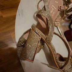 Gold shoes New look