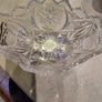 Vintage Bohemian Czech Crystal  Footed Bowl Hand Cut Queen Lace 24% Lead Glass. Image 3